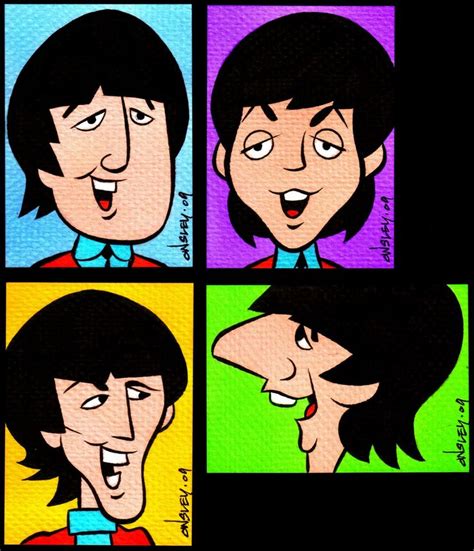 beatles cartoon | Beatles artwork, Beatles art, Beatles cartoon