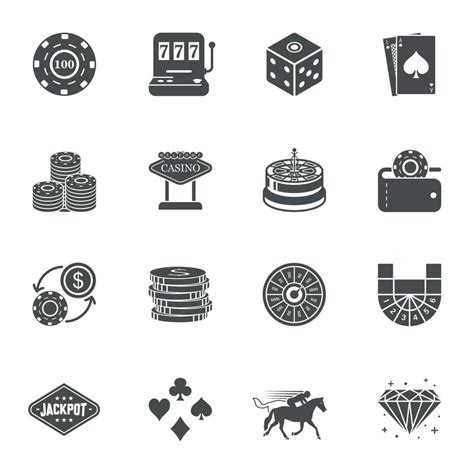 Casino Gambling Bet Icons. Vector Illustrator 7632056 Vector Art at Vecteezy