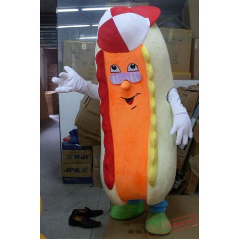 Cute Adult Hot Dog Mascot Costume Hotdog Sausage Mascot Costume