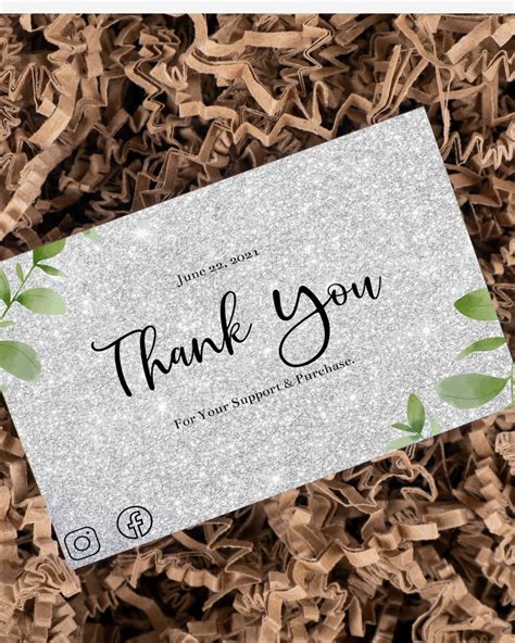 Business Thank You Card Printable | Etsy