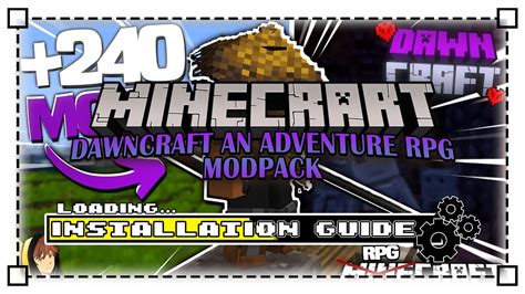 How To Download and Install DawnCraft An Adventure RPG Modpack in Minecraft - YouTube