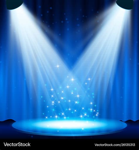 Spotlight effect scene background Royalty Free Vector Image