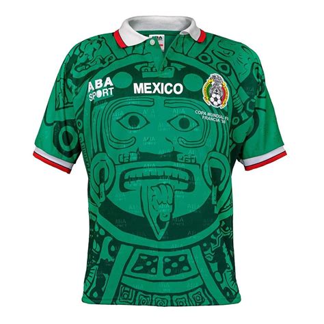 MEXICO 1998 Home FUSSBALL RETRO SOCCER JERSEY FOOTBALL SHIRT BNWT Football Shop, Football Kits ...