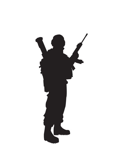 Fallen Soldier Memorial Silhouette at GetDrawings | Free download