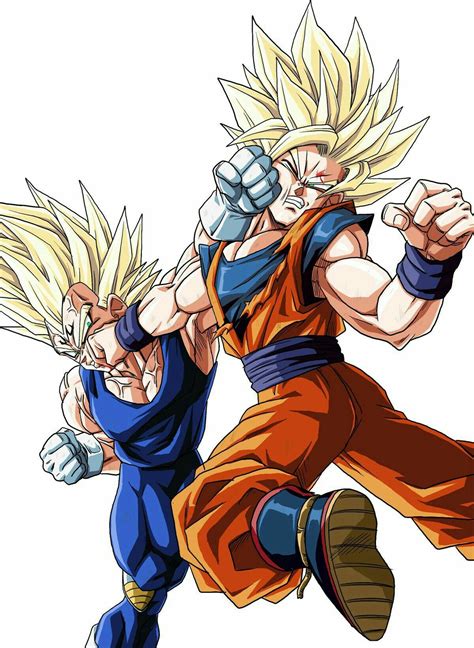 Goku vs. Majin Vegeta - la mejor pelea de todo dragón ball, nieguenmelo ...