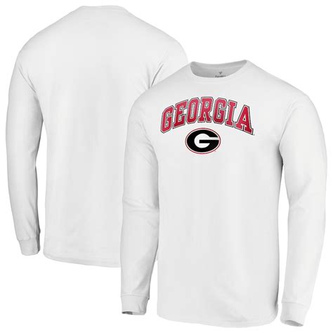 Fanatics Branded Georgia Bulldogs White Campus Long Sleeve T-Shirt