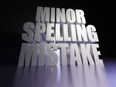 Minor Spelling Mistake 3D Text | Minor Spelling Mistake | Know Your Meme