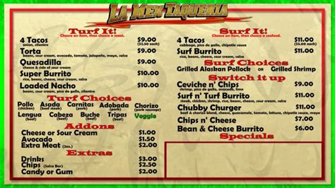 taco truck menu – WAG, Inc.