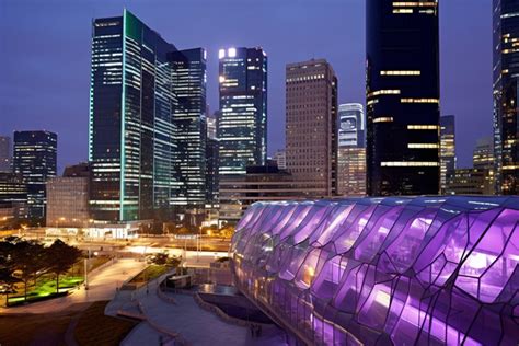 Seoul Skyline Night View Background, Architecture, High Resolution ...