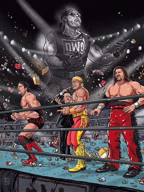 NWO begins | Nwo wrestling, Wrestling posters, Wrestling