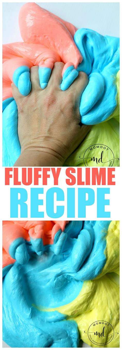 Fluffy Slime Recipe, Diy Fluffy Slime, Projects For Kids, Diy For Kids, Crafts For Kids, Family ...