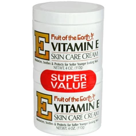 Fruit of the Earth Vitamin E Cream 8 oz (Pack of 2) - Walmart.com