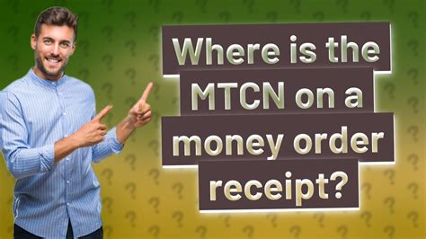 Where is the MTCN on a money order receipt? - YouTube