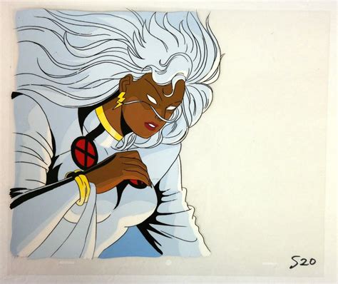 90s MARVEl X-Men Cartoon STORM Large Original Production Animation Cel ...