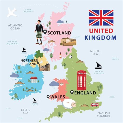 Map Of The UK | Map of britain, England map, Maps for kids