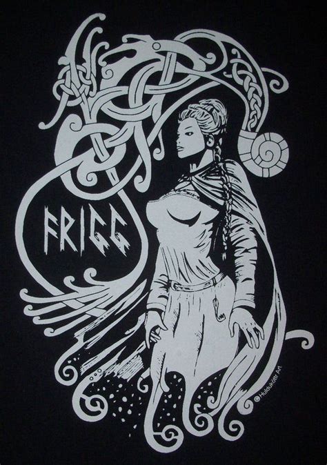 Frigg Frigga Aesir Goddess Rune Norse Heathen Viking T-Shirt | Etsy ...