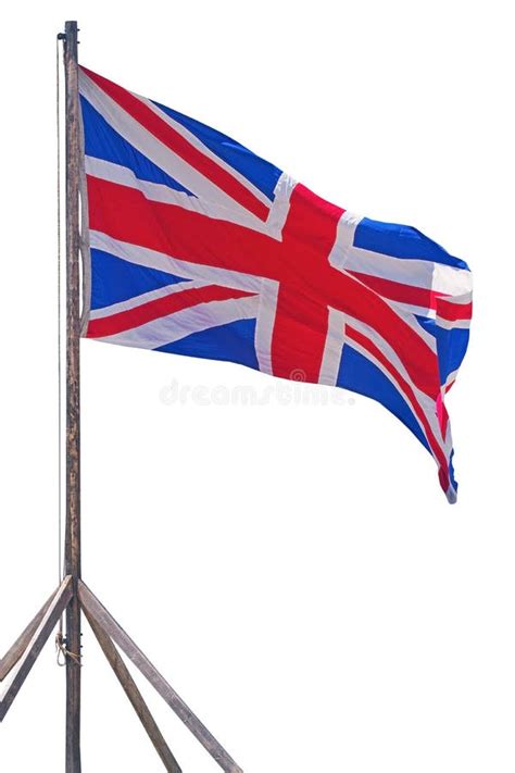 Great Britain Flag Waving on White Background Stock Photo - Image of union, independence: 218071098