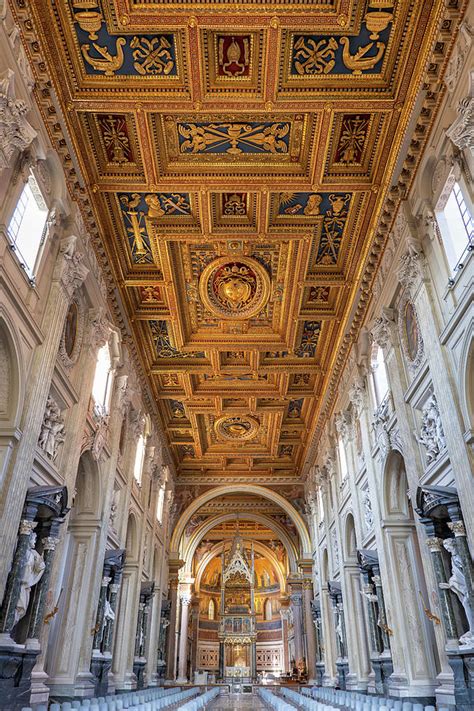 Basilica of St John Lateran Interior In Rome Photograph by Artur ...