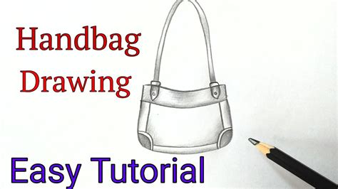 How to draw a handbag design step by step easy Sketching handbags ...