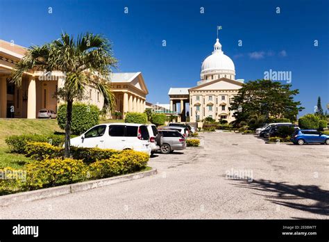 Main building of Palau National Capital, Ngerulmud, Melekeok, Island of ...