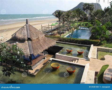 Hua Hin beach resort stock image. Image of nature, ocean - 25461061