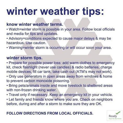 Winter Weather Safety Tips | Heidelberg Township