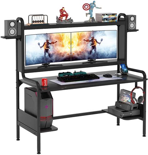 Wholesale TIYASE Gaming Desk with Monitor Stand, 55 Inch Gaming ...