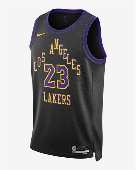 LeBron James Los Angeles Lakers City Edition 2023/24 Men's Nike Dri-FIT ...