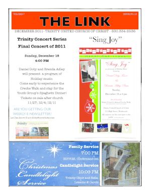 Fillable Online Link December - Trinity United Church of Christ Fax Email Print - pdfFiller