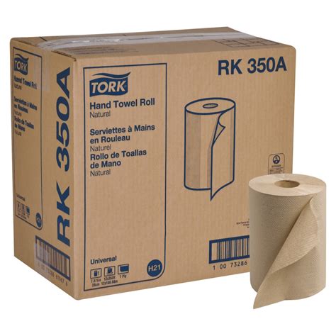 Tork Universal 1-Ply Hardwound Paper Towels, Natural, 350' Per Roll, Pack Of 12 Rolls ...