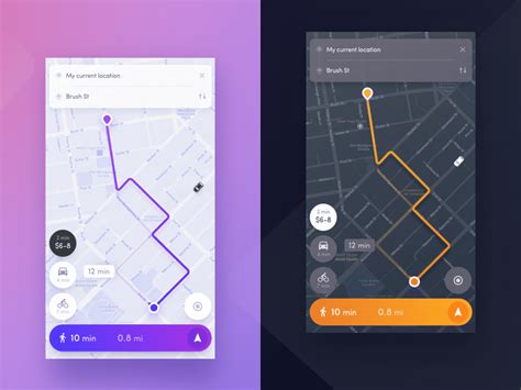 30+ Inspiring Map UI Design For Mobile App - OnAirCode