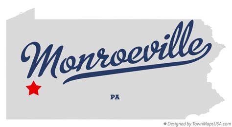 Map of Monroeville, PA, Pennsylvania