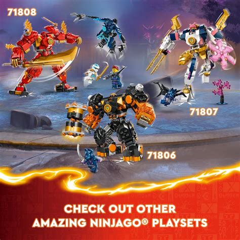 LEGO 71807 Ninjago Sora's Elemental Tech Mech Building Toy Set