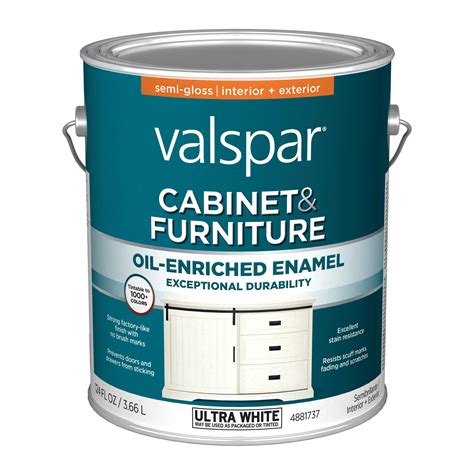 Valspar Semi-gloss Cabinet & Furniture Paint Enamel (1-Gallon) | 007.48881737.007 | Painting ...