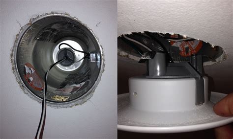drywall - How do I get my recessed light fixture flush? - Home Improvement Stack Exchange