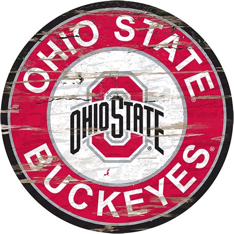 Fan Creations Ohio State University Distressed Round Sign | Academy