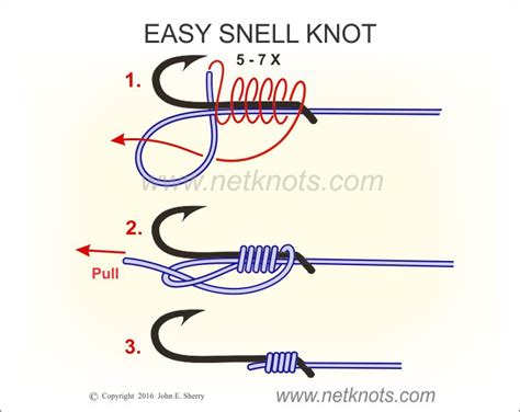 The best version of the Snell Knot - animated and illustrated | Fishing Knots