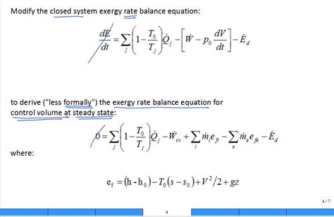 Exergy Balance equation for Control Volume (open system) - YouTube