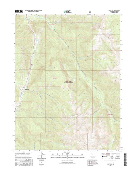 MyTopo Redstone, Colorado USGS Quad Topo Map