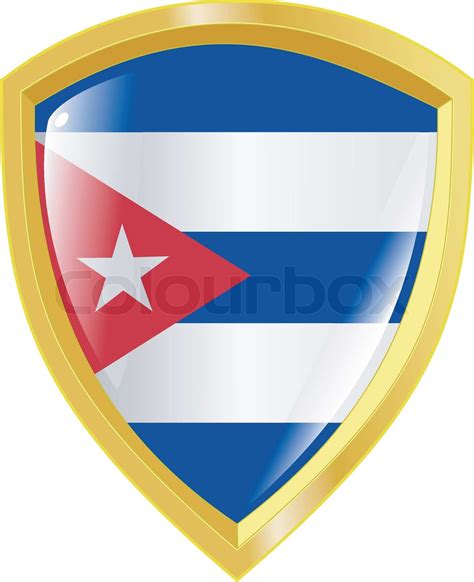 golden coat of arms of Cuba | Stock vector | Colourbox