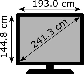 TV Size 95 inches - TVSIZES.TOP