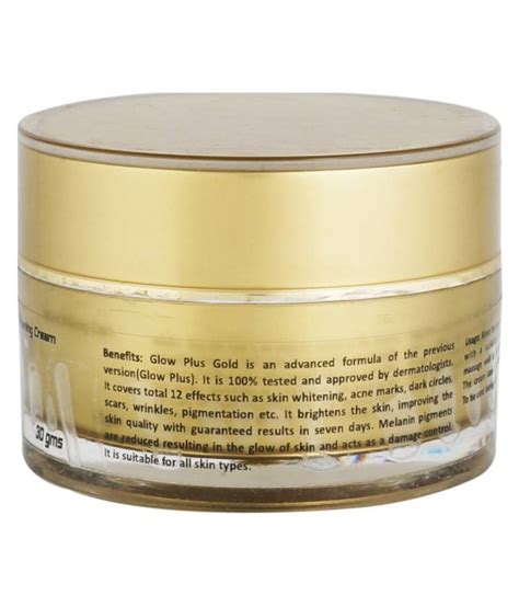 GLOW PLUS GOLD Cream For Oil Balancing,Skin Nourishment Night Cream 30 gm: Buy GLOW PLUS GOLD ...