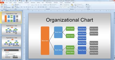 Free Org Chart PowerPoint Template