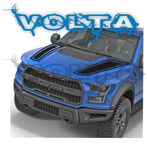 Pair Vinyl Hood Decals for Ford Raptor 2017-2020 Truck Outlined Graphics Decals | eBay