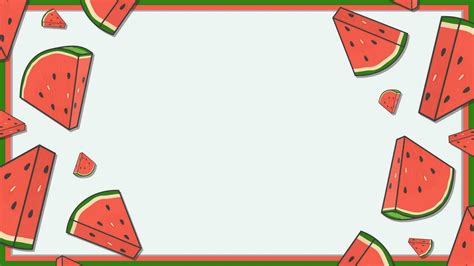 Watermelon Fruit Background Design Template. Watermelon Cartoon Vector Illustration 28336268 ...