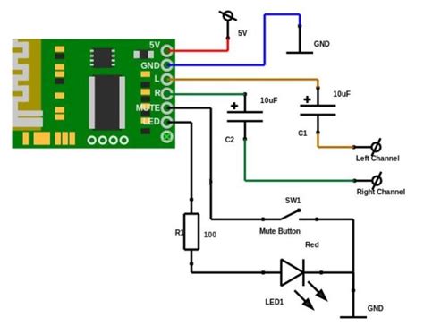 Circuit Diagram Of Bluetooth Receiver