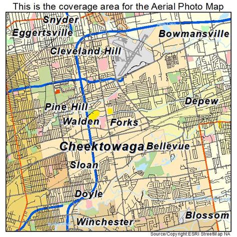 Aerial Photography Map of Cheektowaga, NY New York