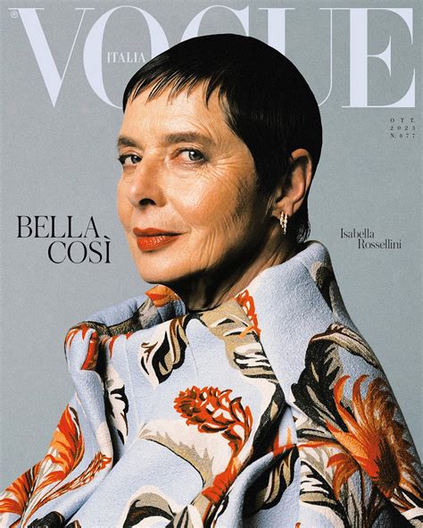 Isabella Rossellini Vogue Italia October 2023 - theFashionSpot