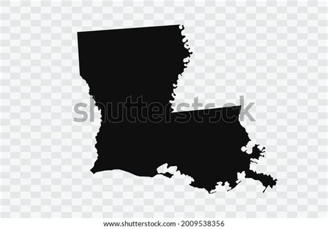 Louisiana Map Black Color On Backgound Stock Vector (Royalty Free ...