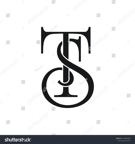 St Initial Letter Logo Vector Element Stock Vector (Royalty Free ...